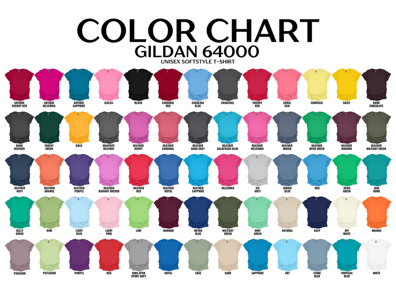 Gildan Color Chart